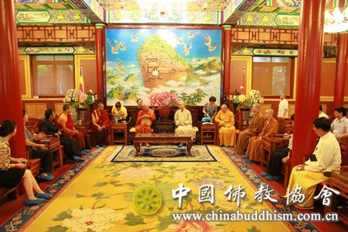 佛教-中国佛教协会宗性副会长会见缅甸昂山禅师一行