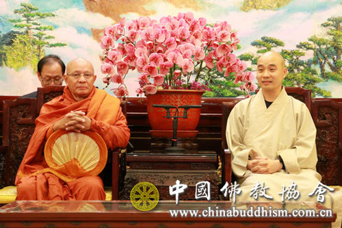 佛教-中国佛教协会宗性副会长会见缅甸昂山禅师一行