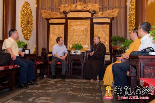 佛教-上海市委统战部副部长房剑森一行赴玉佛禅寺调研