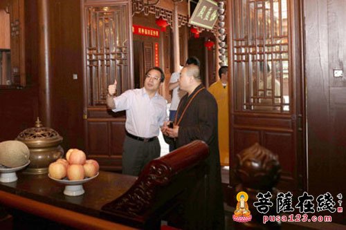 佛教-上海市委统战部副部长房剑森一行赴玉佛禅寺调研