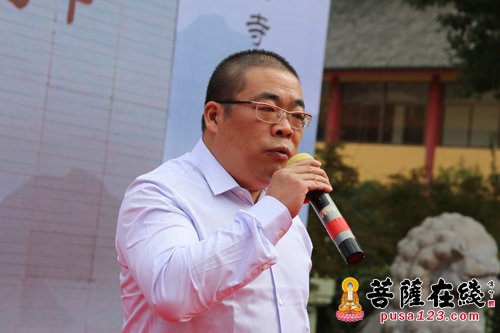 摄影-江苏南通江心寺举行首届九九重阳孝道文化节