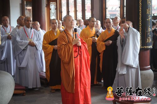 佛教-中韩日佛教友好交流会议代表团莅临七塔禅寺参访