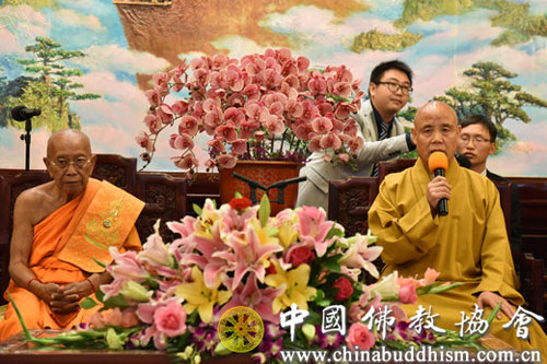 佛教-柬埔寨佛教领袖代表团拜访中国佛教协会