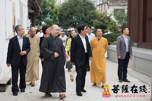 慈善-蒋坚永副局长一行莅临上海玉佛禅寺指导工作