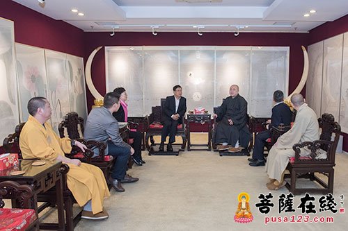 慈善-蒋坚永副局长一行莅临上海玉佛禅寺指导工作