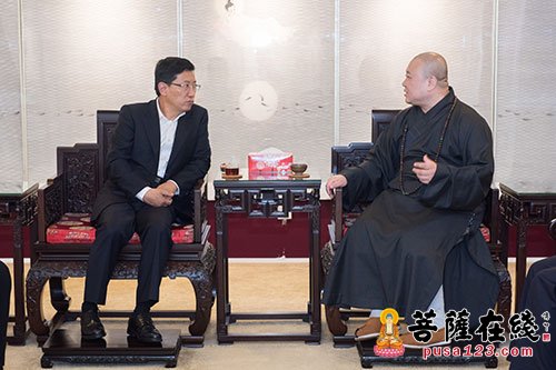 慈善-蒋坚永副局长一行莅临上海玉佛禅寺指导工作