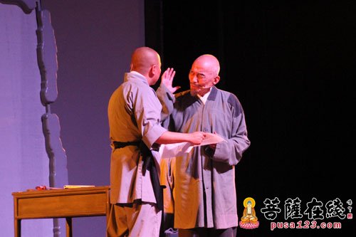 游本昌-温岭上演话剧《弘一法师—最后之胜利》 游本昌担纲主演
