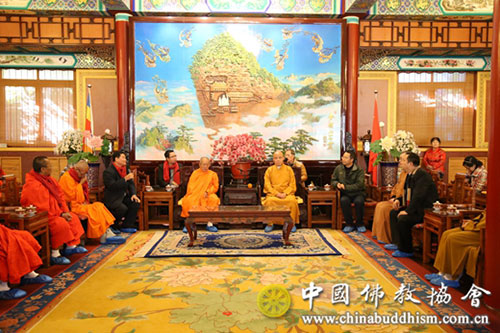 佛教-老挝佛教领袖暨建国阵线代表团拜访中国佛教协会