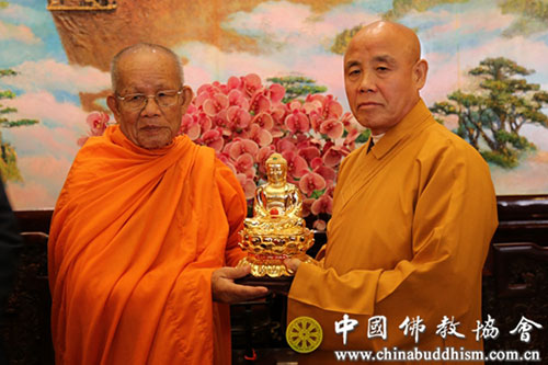 佛教-老挝佛教领袖暨建国阵线代表团拜访中国佛教协会