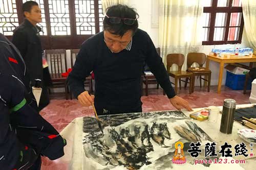 禅宗-中国禅宗三祖寺举行第五届禅文化论坛闭幕式暨禅意书画笔会