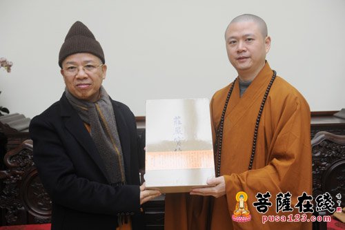 佛教-越南佛教教会代表团一行访问浙江宁波七塔禅寺