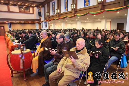 上海七宝教寺举行中峰三时系念法会