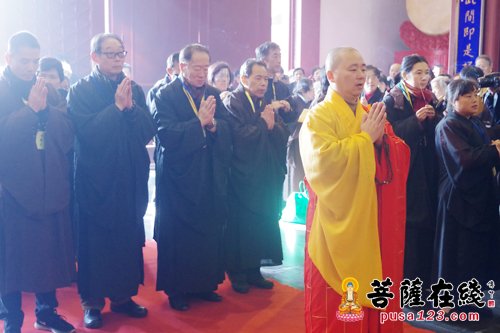 上海七宝教寺举行中峰三时系念法会