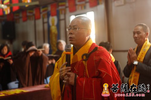 上海省殿禅寺举行中峰三时系念法会