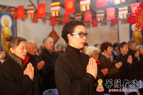 上海省殿禅寺举行中峰三时系念法会