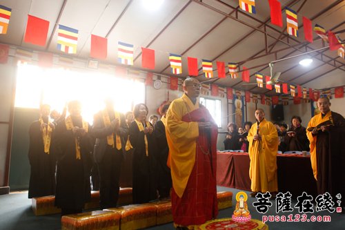 上海省殿禅寺举行中峰三时系念法会