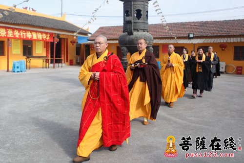 上海省殿禅寺举行中峰三时系念法会