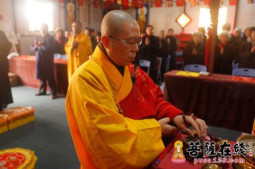 上海省殿禅寺举行中峰三时系念法会