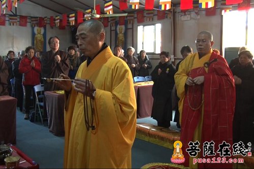 上海省殿禅寺举行中峰三时系念法会