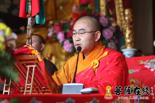 宁国-上海宁国禅寺举行冬至法会之上堂大斋仪式 平熙大和尚主法