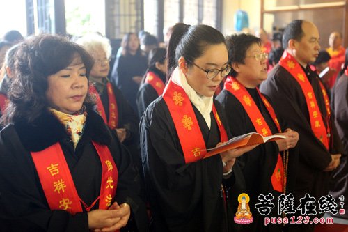 宁国-上海宁国禅寺举行冬至法会之上堂大斋仪式 平熙大和尚主法