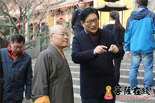 灵隐寺-杭州市政府张建庭副市长赴灵隐寺调研安全工作