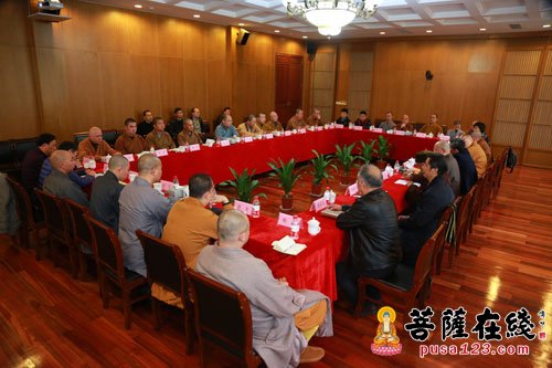佛教-杭州市佛教协会会长办公（扩大）会议在灵隐寺召开