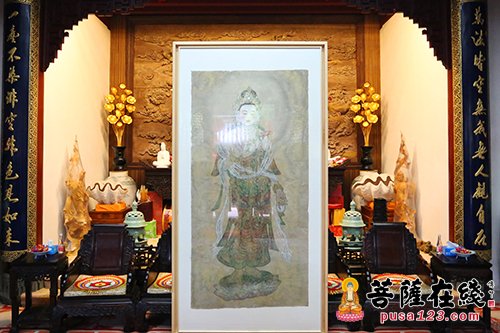 普陀山佛教协会举行梁建平居士捐赠观音宝像仪式
