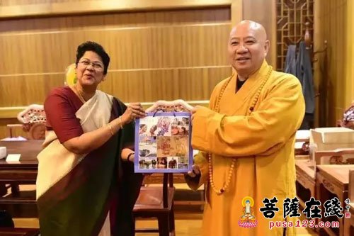 光孝寺-斯里兰卡驻广州总领事访问广州光孝寺 明生法师热情接待