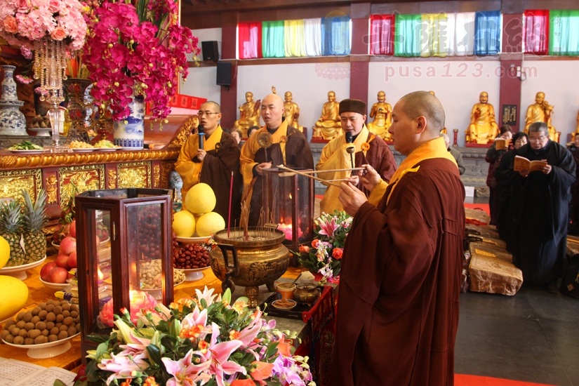 【高清图集】净土宗门 弥陀渡众 上海七宝教寺举行中峰三时系念法会