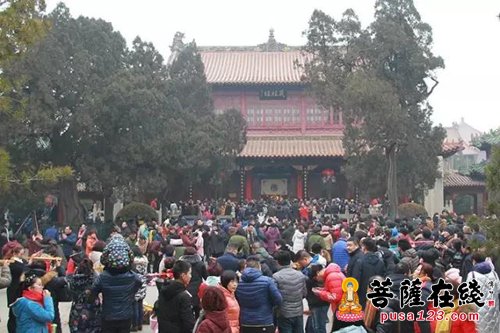佛教-敲响辞岁钟声 河北柏林禅寺喜迎丁酉新春