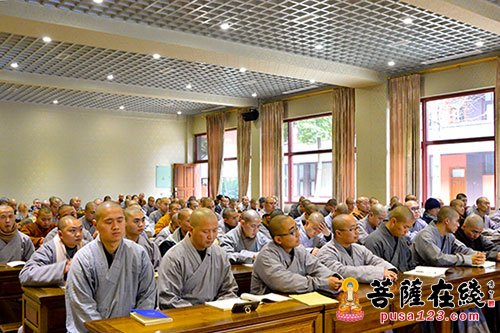 佛教-峨眉山佛教协会副秘书长法源法师应邀于大佛禅院作《禅与养生》讲座