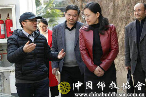 金陵-南京市秦淮区副区长一行来中佛协金陵刻经处调研
