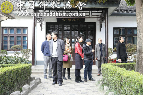 金陵-南京市秦淮区副区长一行来中佛协金陵刻经处调研