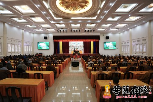 佛教-北京广化寺定明法师应邀于宝陀讲寺作佛学专题讲座