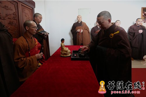 佛教-北京广化寺定明法师应邀于宝陀讲寺作佛学专题讲座