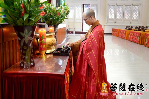 佛教-北京广化寺定明法师应邀于宝陀讲寺作佛学专题讲座