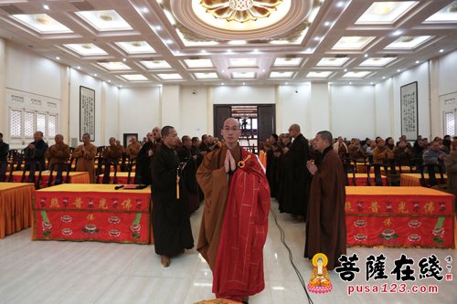 佛教-北京广化寺定明法师应邀于宝陀讲寺作佛学专题讲座