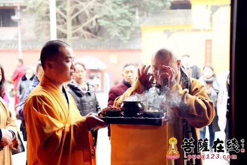 文殊院-苏州寒山寺方丈秋爽大和尚赴成都文殊院参访