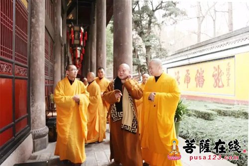 文殊院-苏州寒山寺方丈秋爽大和尚赴成都文殊院参访