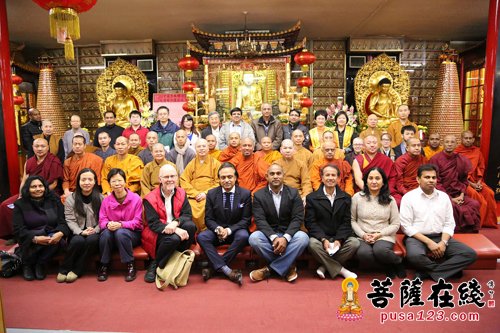 佛教-多名佛教团体代表云集加拿大湛山精舍共筹佛诞
