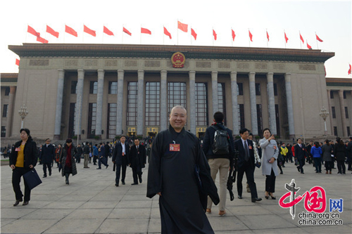 佛教-觉醒法师提案呼吁：挖内涵促交流 让中华佛文化走向世界