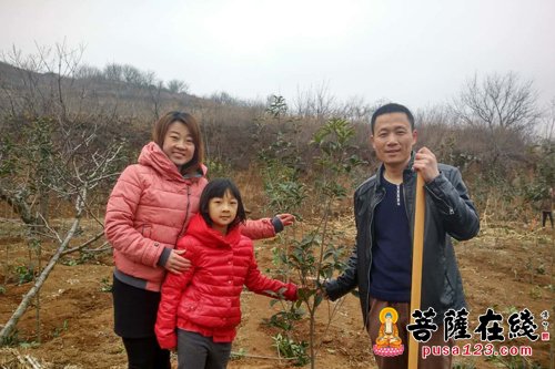 美化烟台合卢寺 悟实大和尚率千名信众植树两万多棵