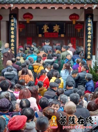 欢喜佛-养立法师率众庆观音圣诞 众生欢喜佛欢喜