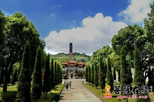 岳阳-岳阳市南湖新区李运帷书记调研圣安寺 怀梵法师热情接待