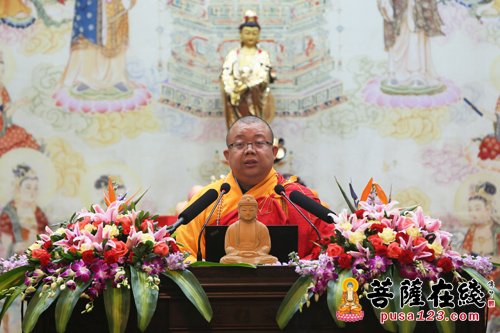 佛学-园慈法师应邀宝陀讲寺作佛学专题讲座 众人深受法益