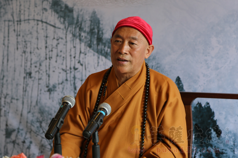 台湾灵鹫山世界宗教博物馆创办人心道法师发言(图片来源:菩萨在线