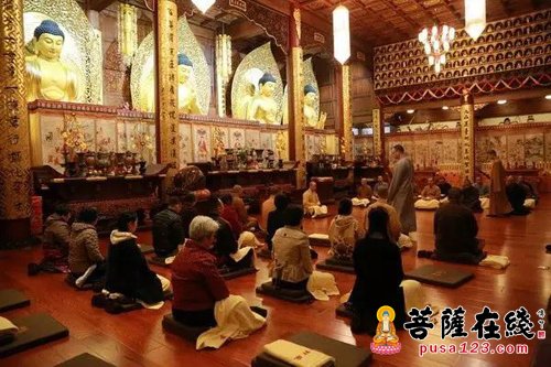 佛教-缓和身心 一心观想 西林禅寺坐香仪式如期举行