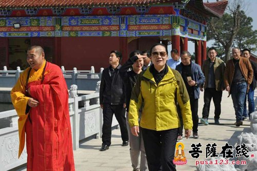佛教-全国政协常委赵雯视察桐城投子寺佛教文化发展