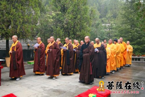 法门寺-法门寺举行清明祭祖法会 众僧发愿报答法乳深恩